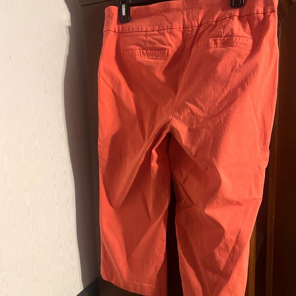 Kim Rogers Orange Capris - Picture 2 of 3